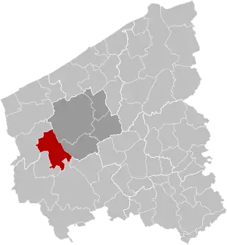 Localisation de Lo-Reninge