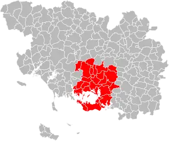 Localisation de Golfe du MorbihanVannes Agglomération