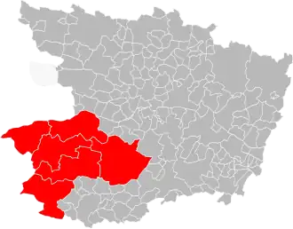 Localisation de Mauges Communauté