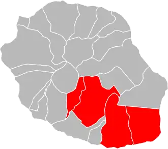 Localisation de Communauté d'agglomération du Sud