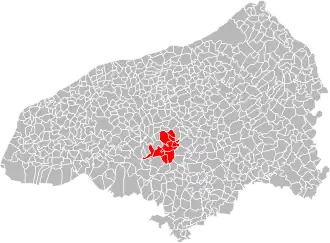Localisation de Communauté de communes Caux-Austreberthe