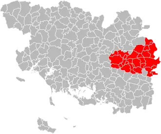Localisation de De l'Oust à Brocéliande Communauté