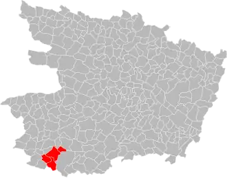 Localisation de Communauté de communes de l'Ouest choletais