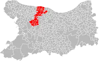 Localisation de Communauté de communes Seulles Terre et Mer