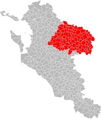 Localisation de Vals de Saintonge Communauté