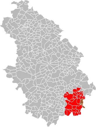 Localisation de Communauté de communes Vannier Amance