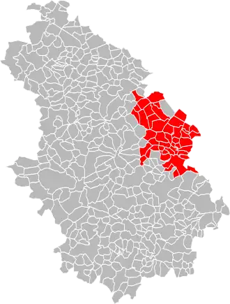 Localisation de Communauté de communes de Bourmont, Breuvannes, Saint-Blin