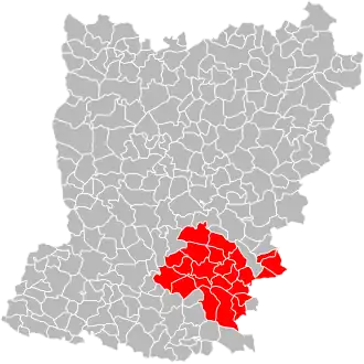 Localisation de Communauté de communes du Pays de Meslay-Grez