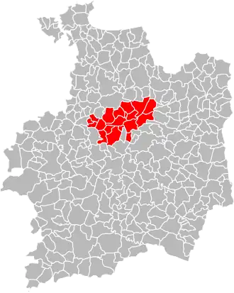 Localisation de Communauté de communes du Val d'Ille-Aubigné