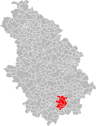 Localisation de Communauté de communes du Pays de Chalindrey
