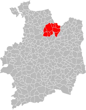 Localisation de Communauté de communes du canton d'Antrain