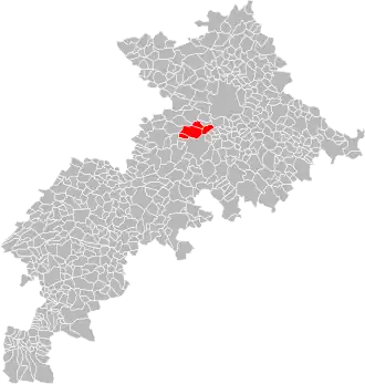 Localisation de Communauté de communes d'Axe-Sud