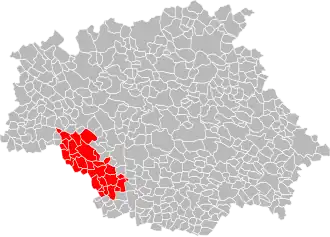 Localisation de Communauté de communes Bastides et Vallons du Gers