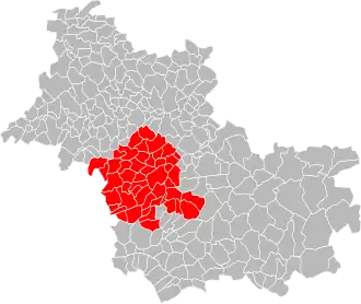 Localisation de Communauté d'agglomération  de Blois « Agglopolys »