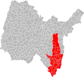 Localisation de Communauté de communes Bugey Sud