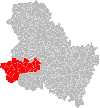 Localisation de Communauté de communes Cœur de Puisaye