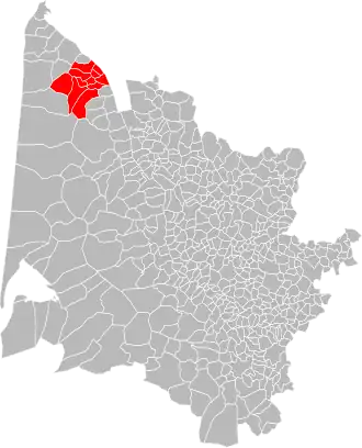 Localisation de Communauté de communes Cœur du Médoc