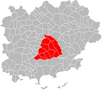 Localisation de Communauté de communes Cœur du Var