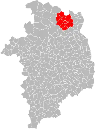 Localisation de Communauté de communes Cœur du Pays Fort