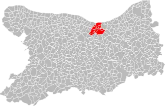 Localisation de Communauté de communes Campagne et Baie de l'Orne