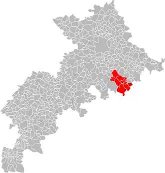 Localisation de Communauté de communes des Coteaux du Lauragais Sud