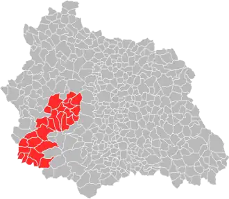 Localisation de Communauté de communes Dômes Sancy Artense