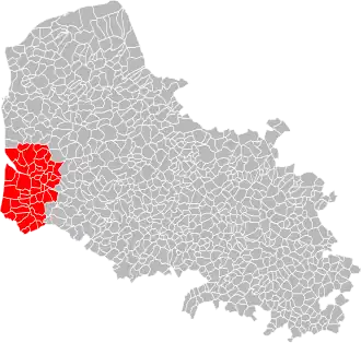 Localisation de Communauté d'agglomération des Deux Baies en Montreuillois