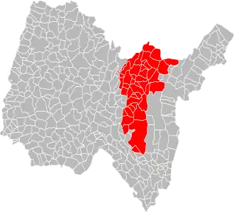 Localisation de Haut-Bugey Agglomération