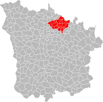 Localisation de Communauté de communes La Fleur du Nivernais