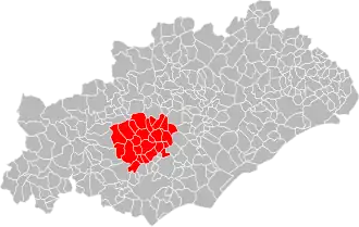 Localisation de Communauté de communes Les Avant-Monts
