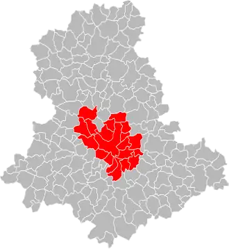 Localisation de Limoges Métropole