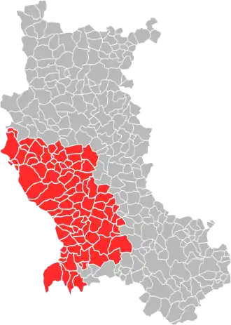 Localisation de Loire Forez Agglomération