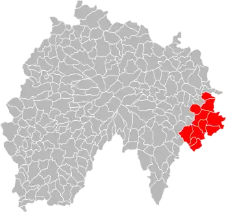 Localisation de Communauté de communes Margeride-Truyère