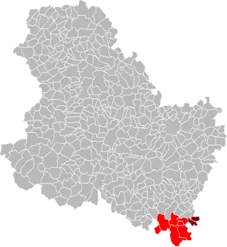 Localisation de Communauté de communes Morvan-Vauban