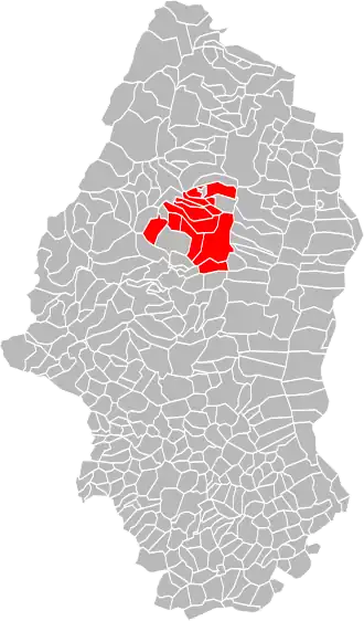 Localisation de Communauté de communes Pays de Rouffach, Vignobles et Châteaux