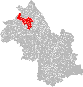 Localisation de Communauté d'agglomération Porte de l'Isère