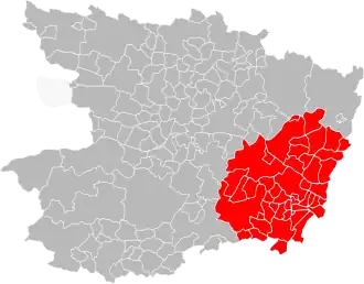 Localisation de Communauté d'agglomération Saumur Val de Loire