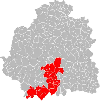 Localisation de Pays Val de Creuse-Val d'Anglin