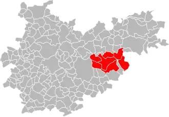 Localisation de Communauté de communes Terrasses et Vallée de l'Aveyron