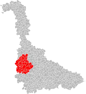 Localisation de Communauté de communes Terres Touloises
