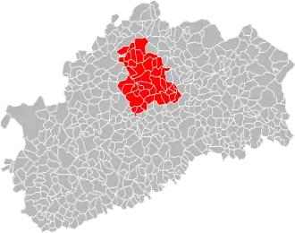 Localisation de Communauté de communes Terres de Saône