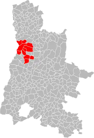 Localisation de Valence AggloSud Rhône-Alpes