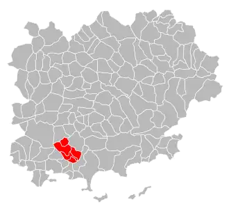 Localisation de Communauté de communes de la Vallée du Gapeau