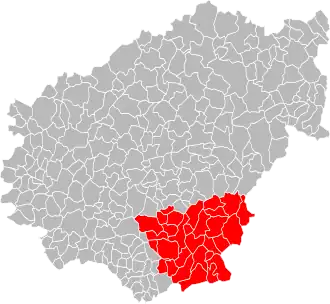 Localisation de Communauté de communes de Xaintrie Val'Dordogne