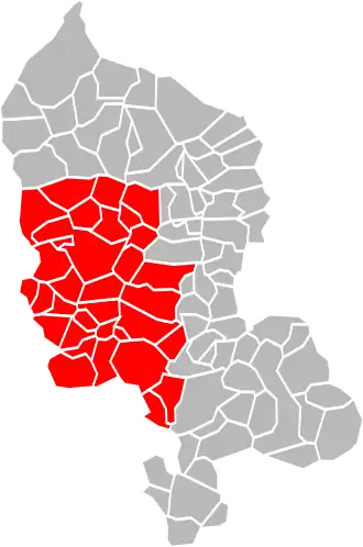 Localisation de Communauté de l'Agglomération Belfortaine