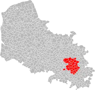 Localisation de Communauté urbaine d'Arras