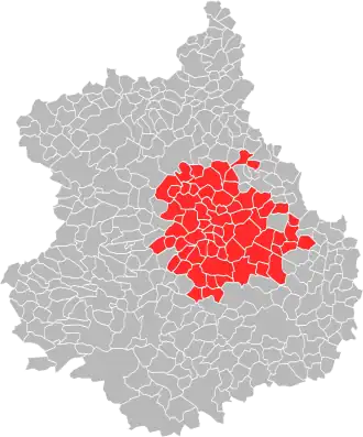 Localisation de Chartres Métropole