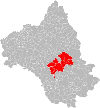 Localisation de Communauté de communes Lévézou-Pareloup