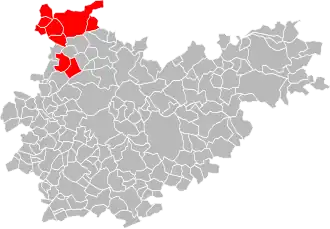 Localisation de Communauté de communes de Montaigu-de-Quercy Pays de Serres