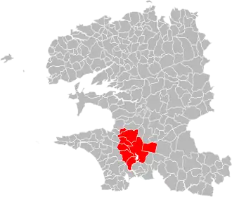 Localisation de Quimper Communauté